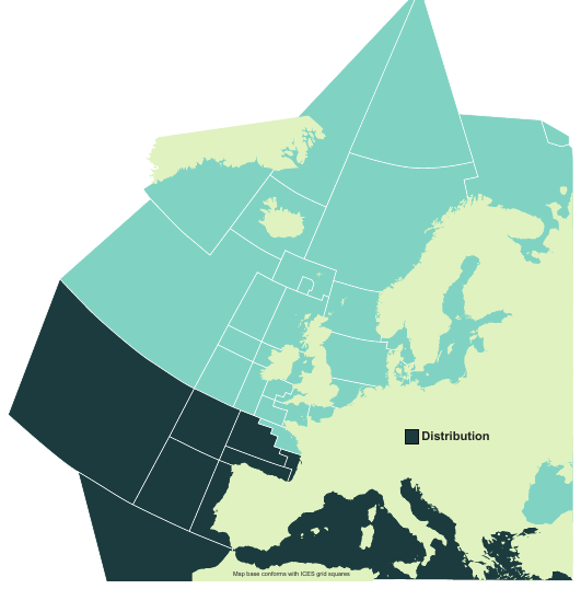Map of the known distribution of the Giant Devil Ray