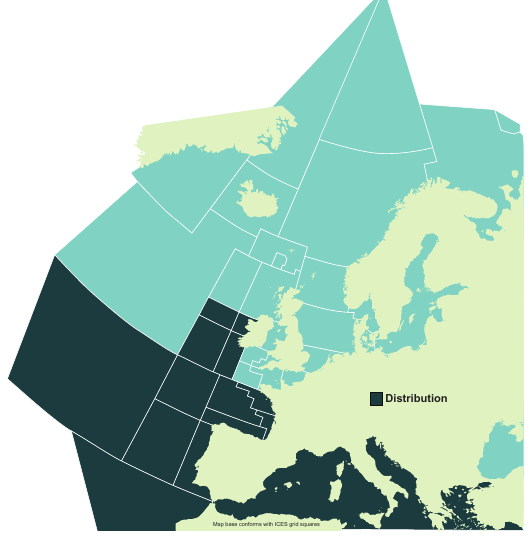 Map of the known distribution of the Pelagic Stingray