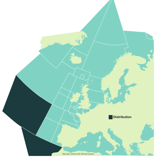Map of the known distribution of the Tiger Shark