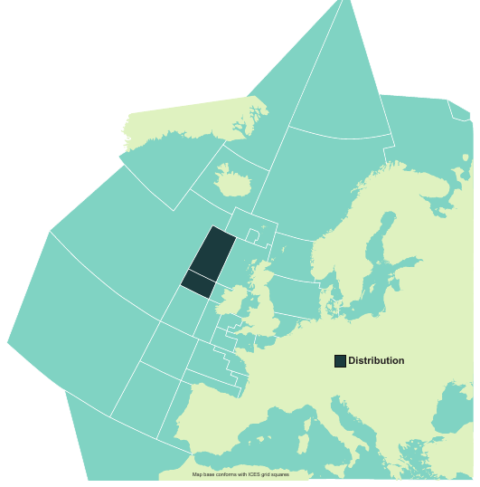 Map of the known distribution of the Ghost Catshark