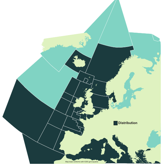 Map of the known distribution of the Tope