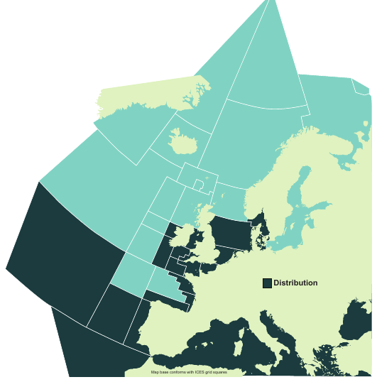 Map of the known distribution of the Common Stingray