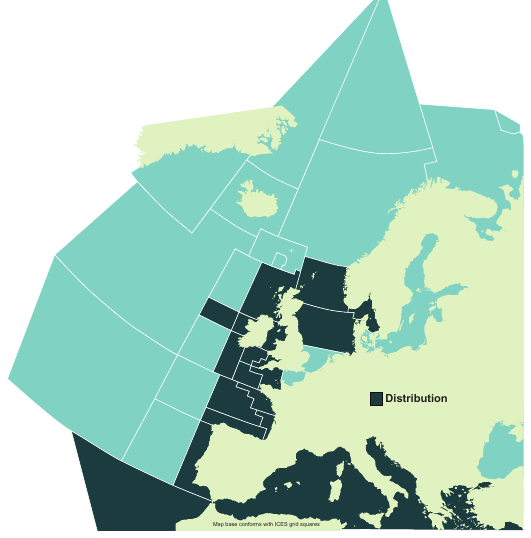 Map of the known distribution of the Cuckoo Ray