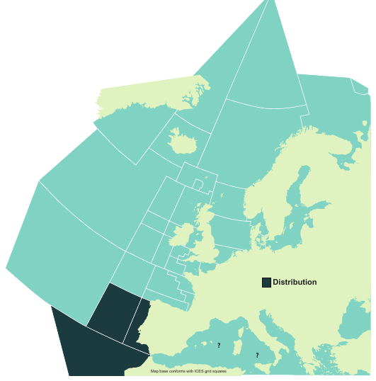 Map of the known distribution of the Oceanic Whitetip Shark