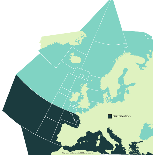 Map of the known distribution of the White Shark